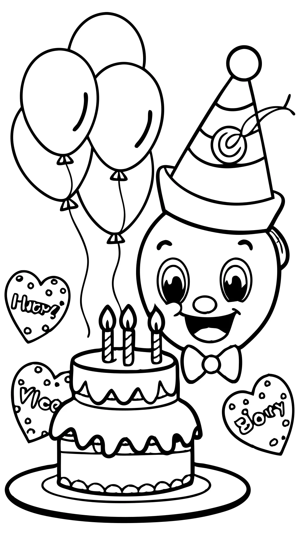 joyeux anniversaire imprimer pages à colorier